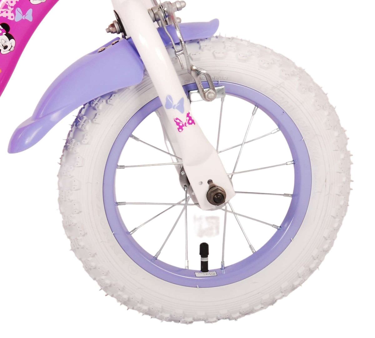 Disney Minnie süßest aller Zeiten! Kinderfahrrad - Mädchen - 12 Zoll - Pink - Zwei Handbremsen