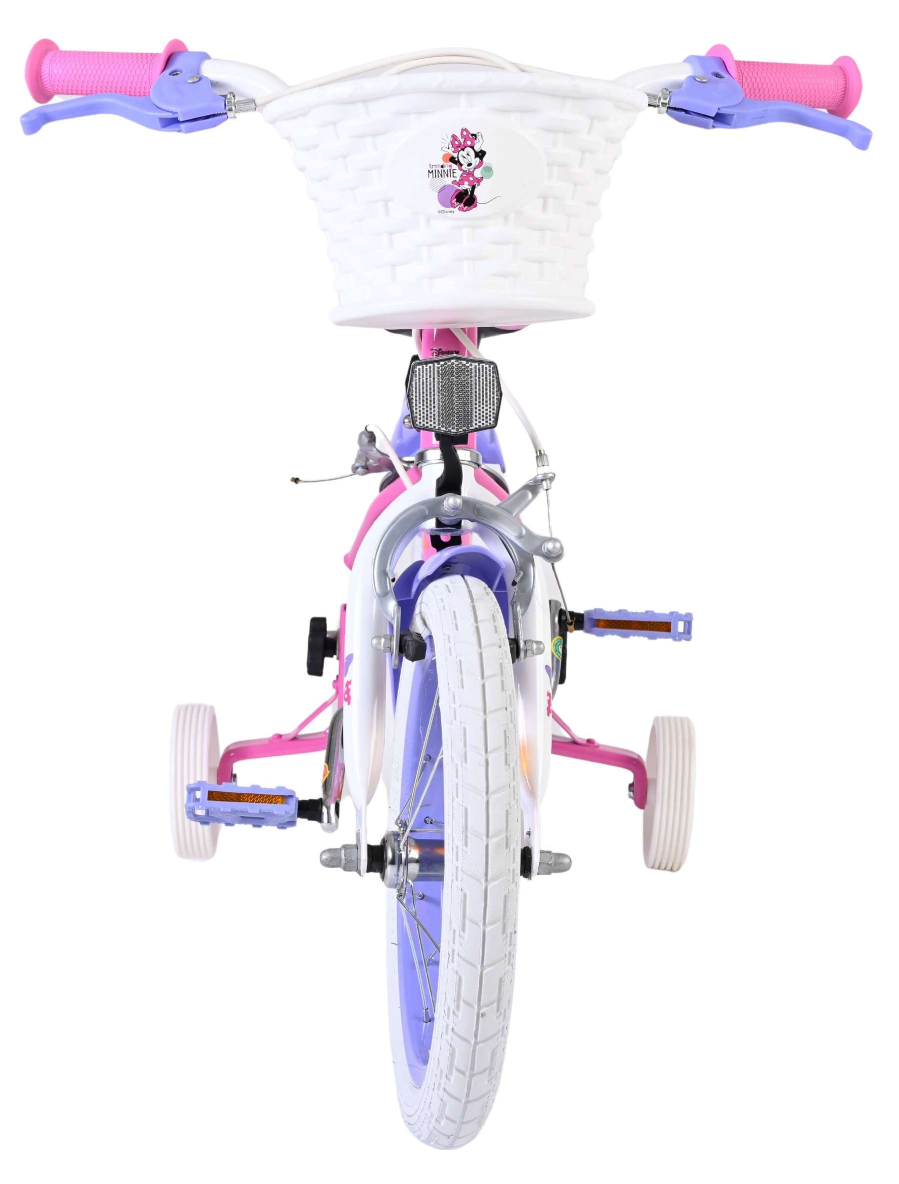 Disney Minnie Kinderfahrrad – Mädchen – 14 Zoll – Pink – zwei Handbremsen