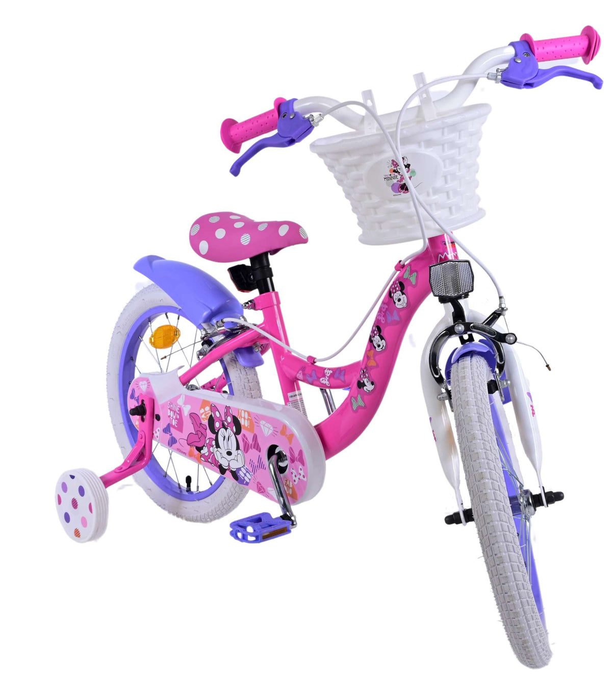 Disney Minnie Children's Bike Girls 16 Zoll rosa zwei Handbremsen