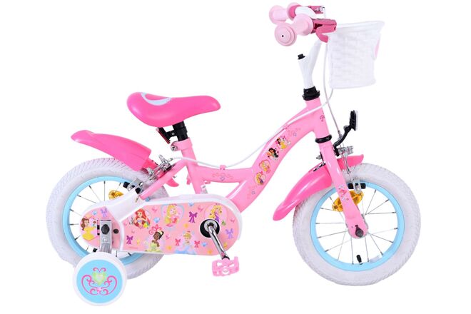 Volare Magic Royals Kinderfahrrad – Mädchen – 12 Zoll – Pink – zwei Handbremsen