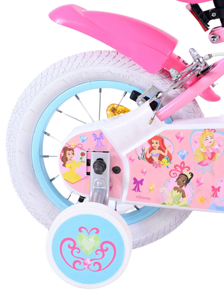 Volare Magic Royals Kinderfahrrad – Mädchen – 12 Zoll – Pink – zwei Handbremsen