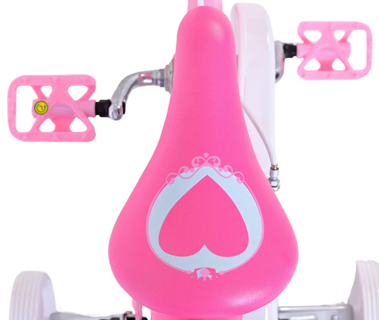 Volare Magic Royals Kinderfahrrad – Mädchen – 12 Zoll – Pink – zwei Handbremsen