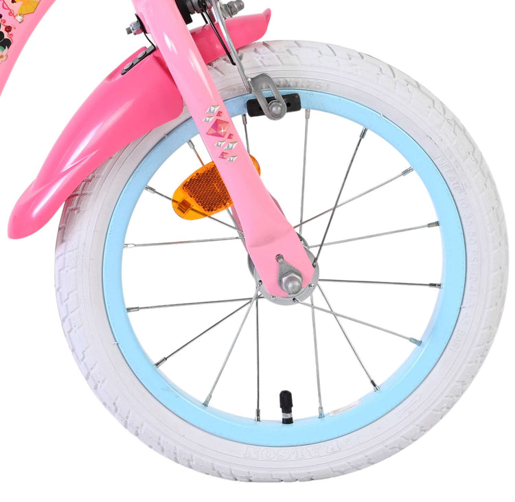 Volare Magic Royals Kinderfahrrad – Mädchen – 14 Zoll – Pink – zwei Handbremsen