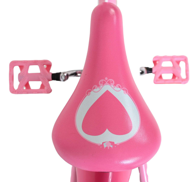 Volare Magic Royals Kinderfahrrad – Mädchen – 14 Zoll – Pink – zwei Handbremsen