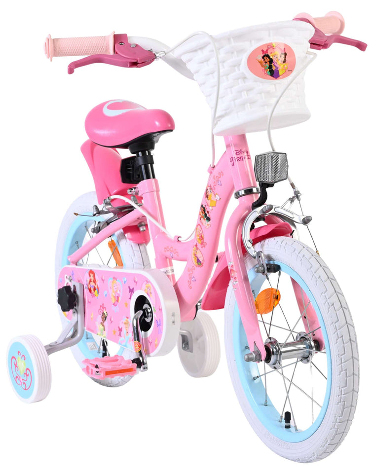 Volare Magic Royals Kinderfahrrad – Mädchen – 14 Zoll – Pink – zwei Handbremsen