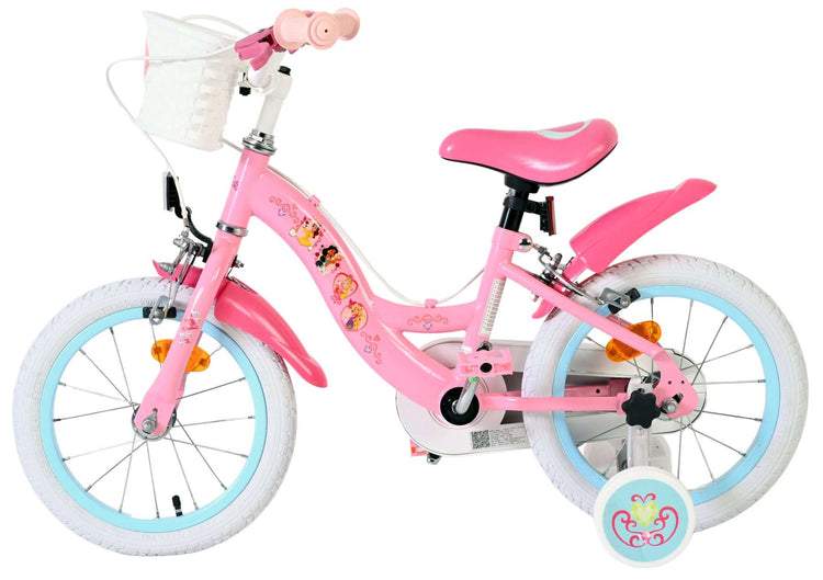 Volare Magic Royals Kinderfahrrad – Mädchen – 14 Zoll – Pink – zwei Handbremsen