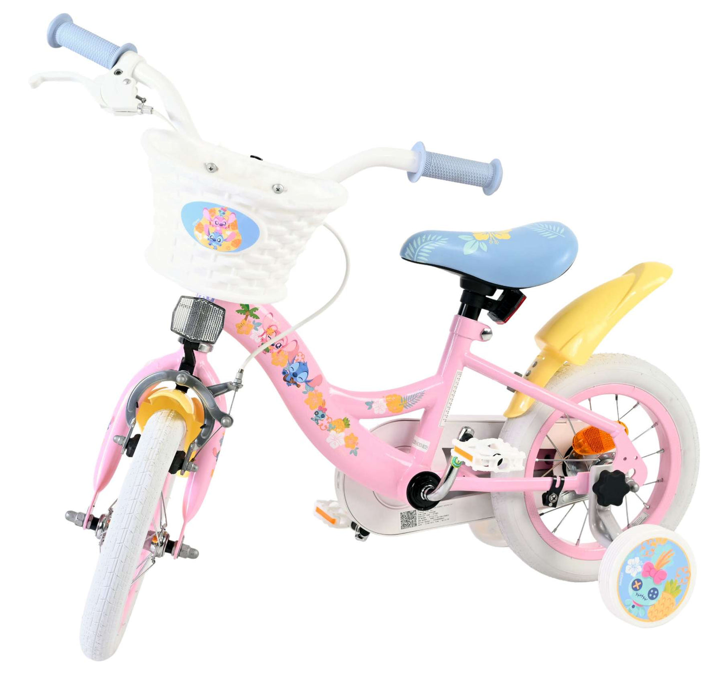 Volare Koala Kinderfahrrad – Mädchen – 12 Zoll – Rosa