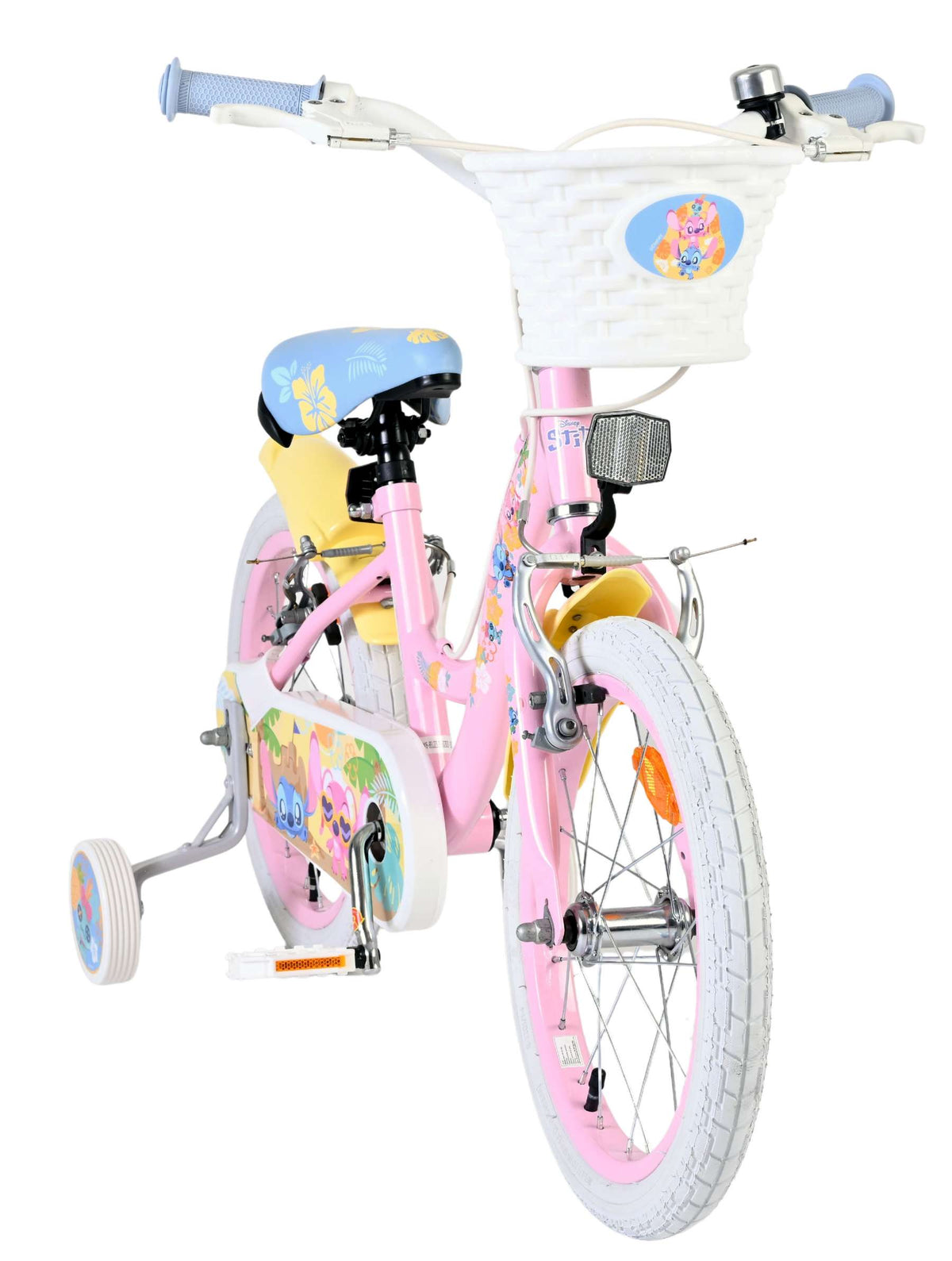 Stich Disney Stitch Kinderfahrrad – Mädchen – 16 Zoll – Pink – zwei Handbremsen
