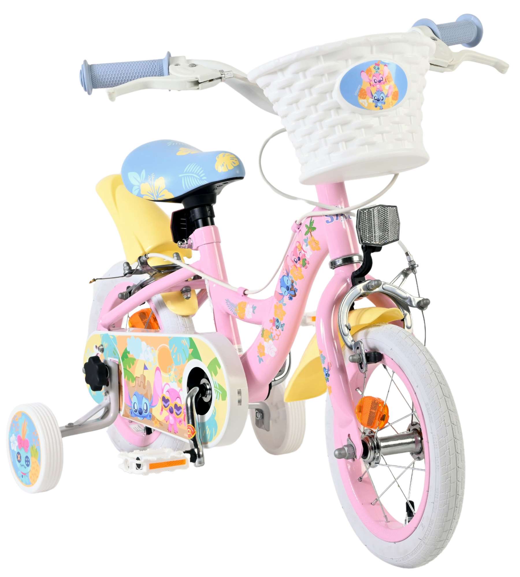 Volare Koala Kinderfahrrad – Mädchen – 12 Zoll – Pink – zwei Handbremsen