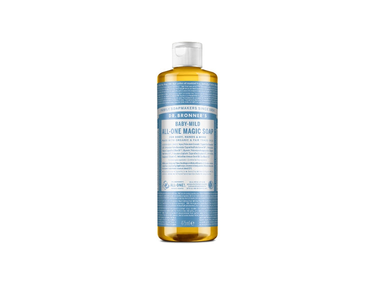 DR. Bronners flüssige Seife reines kastiles Baby -Parfüm -frei 475 ml