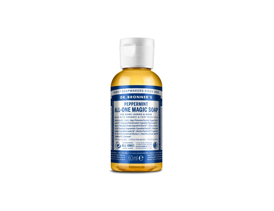 DR. Bronners flüssige Seife reine kastilische Pfefferminze 60 ml