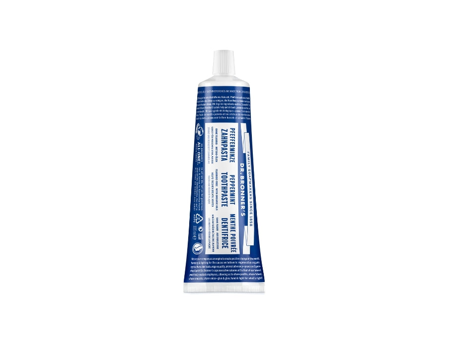 DR. Bronner's Zahnpasta Pfefferminze ohne Fluorid