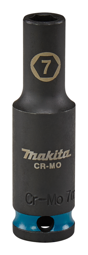 Imp-Makita-Schlagschrauber-Stecknuss Act schwarz, 3 8 7 mm lang – E-16243