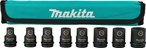 Makita Steckdosen-Set Impact Schwarz, 1 2 VK 8-tlg
