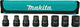 Makita Steckdosen-Set Impact Schwarz, 1 2 VK 8-tlg