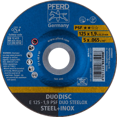 Pferd Kombischeibe 125-1,9 Duo | 10 Stk