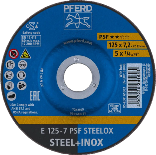Pferd ABS-Stahl Edelstahl A24 125-7 | 10 Stk