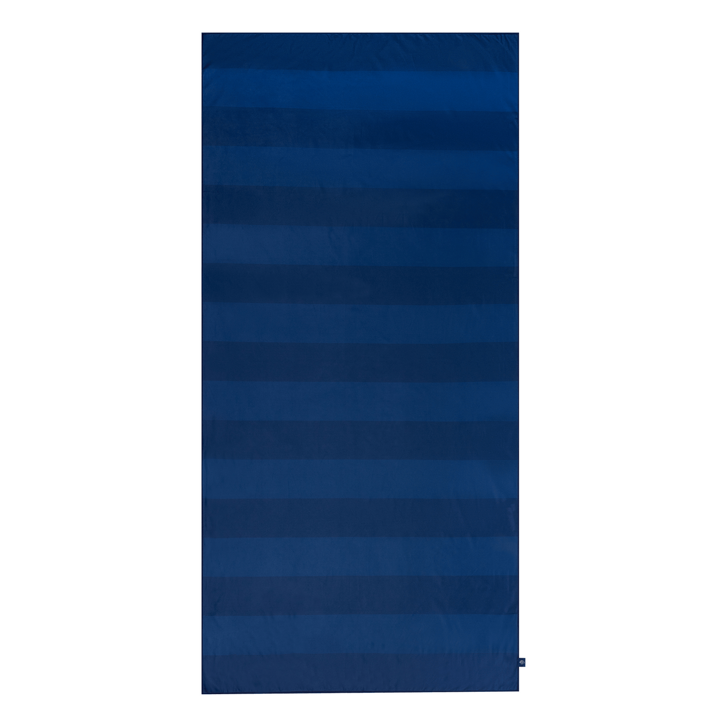 Lebendige Streifen | Blaues Mikrofasel -Handtuch 180 x 90 cm