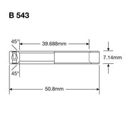 Enduro Lagerball Kopf B 543 2RS ​​1-9 16x2x9 32 '' ABEC 3 Max - afbeelding 2