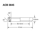 Enduro ACB 3645 cc SS – 440c Edelstahl (schräger Kontakt) – 30,2 x 41 x 6,5 (36 x 45°) - afbeelding 2