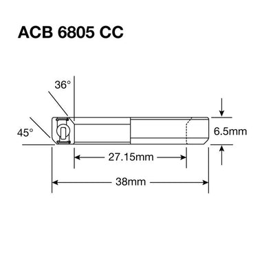 Enduro Lager Balhead ACB 6805 CC 27,15x38x6.5 (36x45 °)