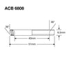 Enduro Bearing Kugelkopf acb 6808 40x51x6,5 (36x36°) Edelstahl