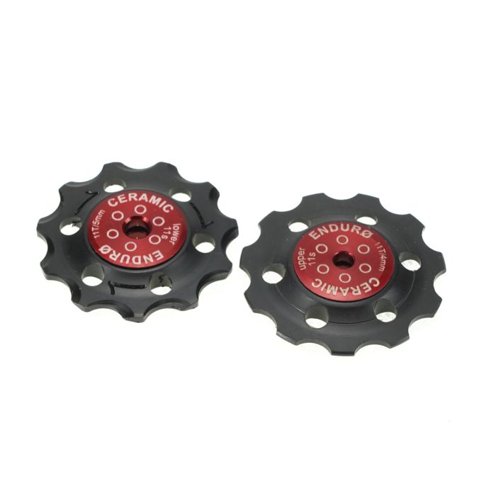 Enduro-Lager-Stützradsatz Zero Keramik – SRAM – 11 Gänge – rot