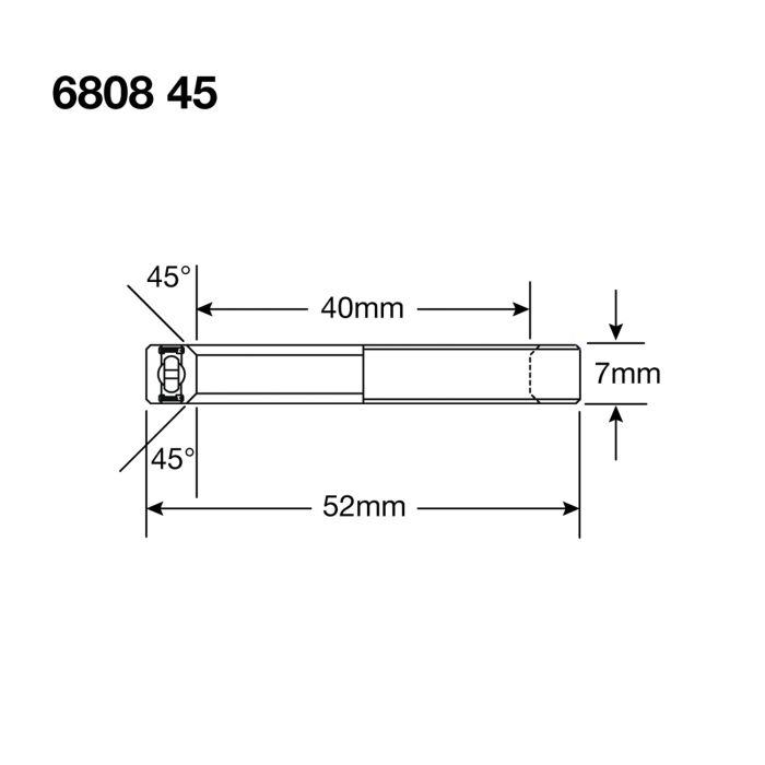 Enduro Lower Ball Head 6808 LLB BO 45 40x52x7 (45 ° ID)