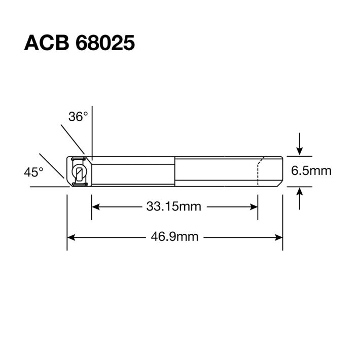 Enduro Lager Balhead ACB 68025 CC 33.15x46.9x6.5 (36x45 °)