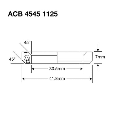 Enduro Lagerball Kopf ACB 4545 1125 30,5x41.8x6.5 (45x45 °)