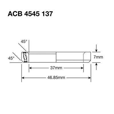 Enduro Lager Balnem ACB 4545 137 37x46.85x7 (45x45 °)