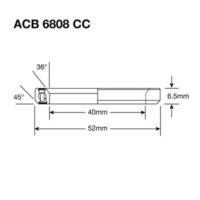 Enduro-Lager ACB 6808 cc SS – 440c Edelstahl (Schrägkontakt) – 40 x 52 x 6,5 (36 x 45°)