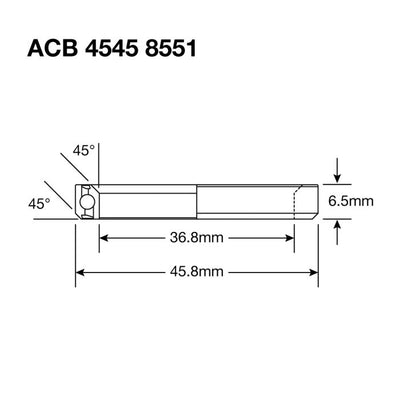 Enduro Lower Balnem ACB 4545 BO 36,8x45.8x6.5 (45x45 °)