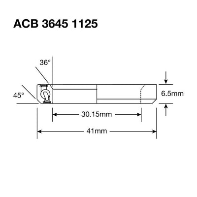 Enduro-Lager ACB 3645 1125 SS – 440c rostfrei (Schrägkontakt) – 30,5 x 41,8 x 6,3 (36 x 45°)