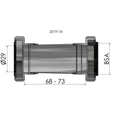 Tretlager Elvedes SRAM DUB BSA für Race MTB