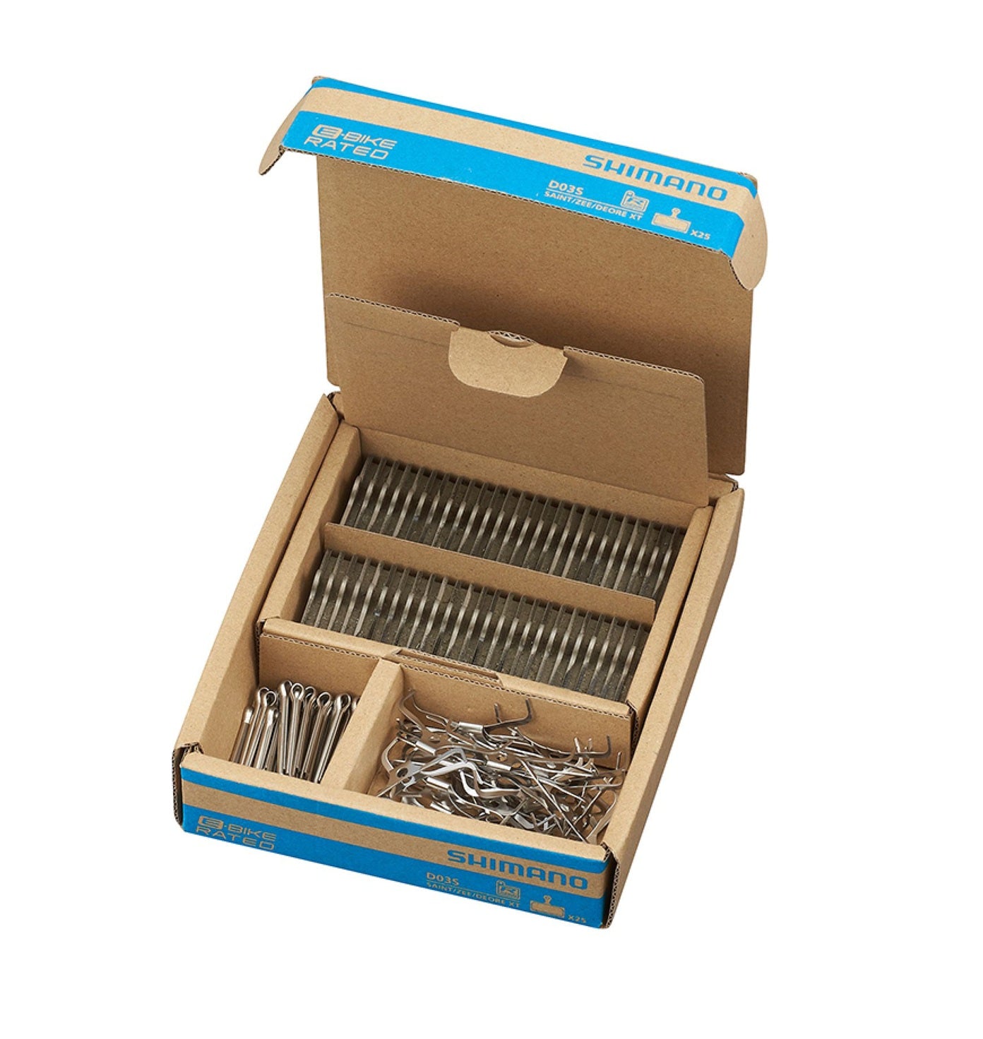 Shimano d03s Harz-Scheibenbremsbeläge (25 Werkstattpackung)