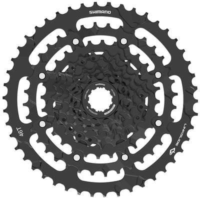 Shimano-Kassetten-Cues 9V 11-46T CS-LG400 Schwarz