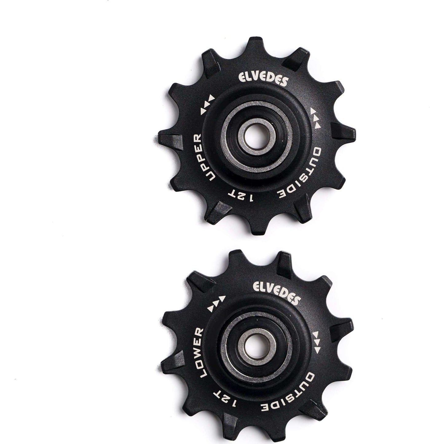 Elvedes Schaltwerk Räder Edelstahl 12T 11V gedichtet schmal breit