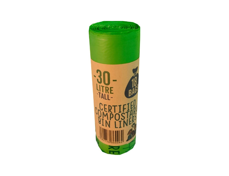 Eco Green Living kompostierbare Abfallbeutel 30 Liter – 18 Stück