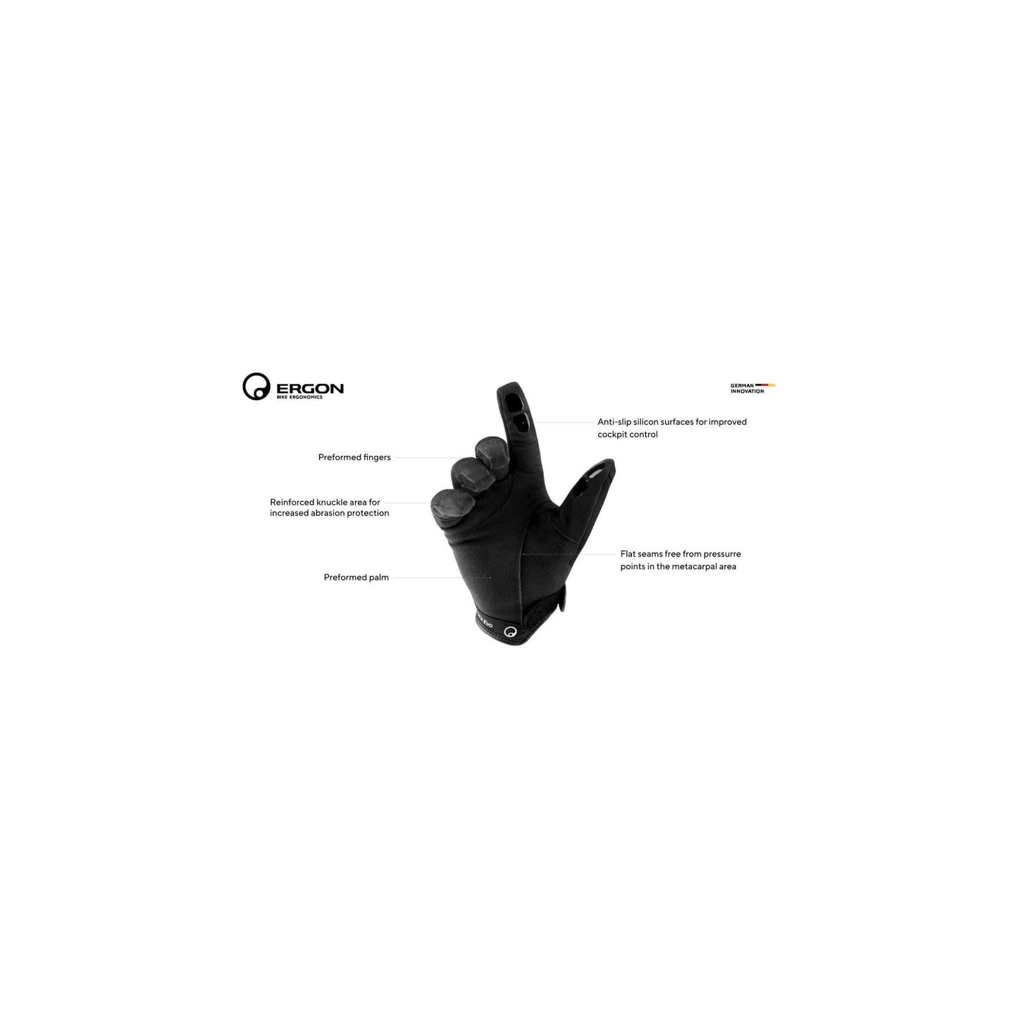 Ergon Handschuh HE2 Evo Mt M