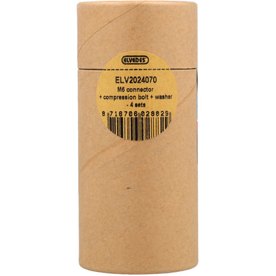 ELVEDEN SET M6 -Stecker, Klembout und Ring (4st)