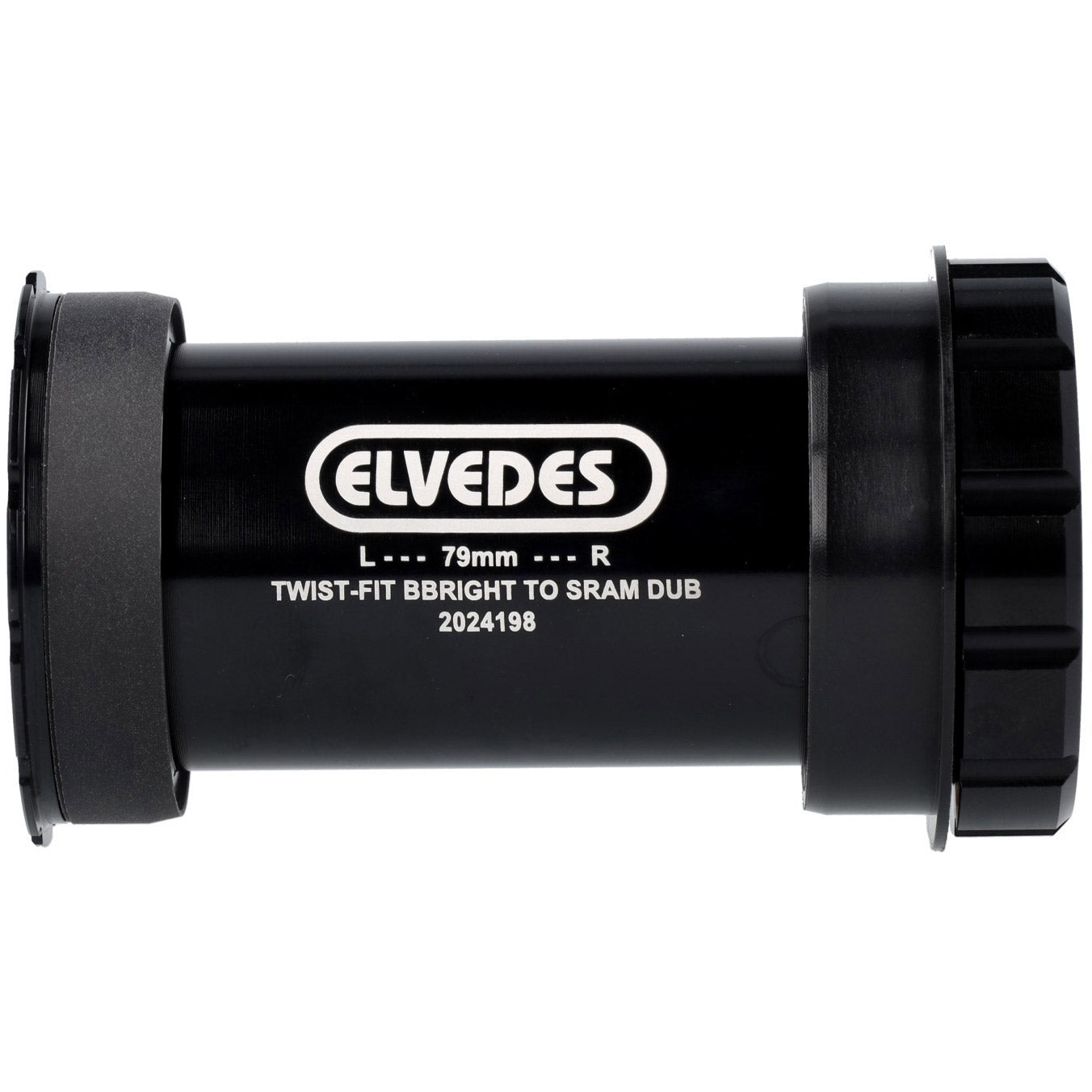 Elvedes Tretlager mit Twist-Fit-BB rechts auf Sram Dub