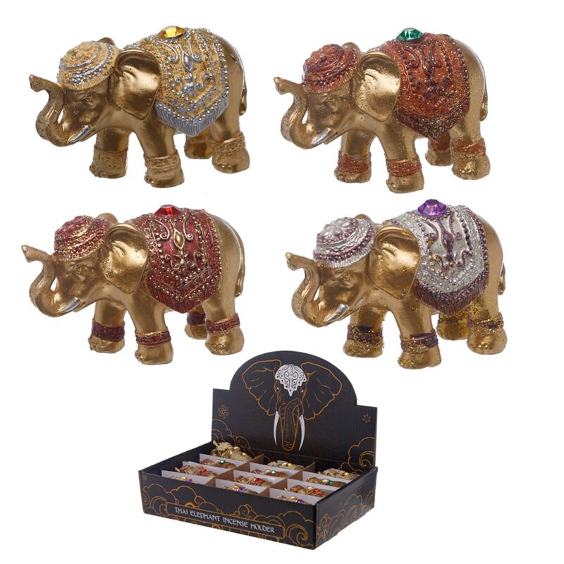 Mini Glitter Glück Elefant Weihrauchhalter