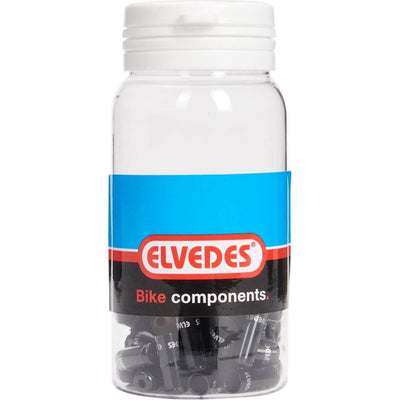 Topfkabelhut Elvedes Schwarz 5,0 mm | Aluminium | 50 Stück