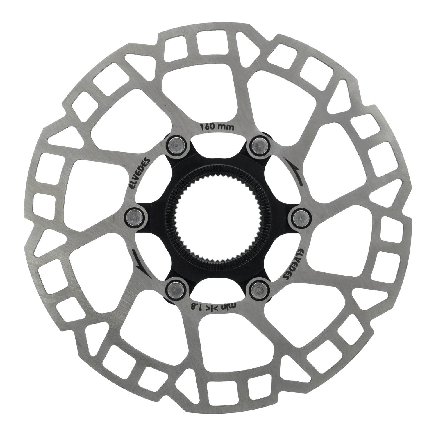 ELVEDES BREMSEISE CENTERLOCK Ø160 mm T = 2,0 mm