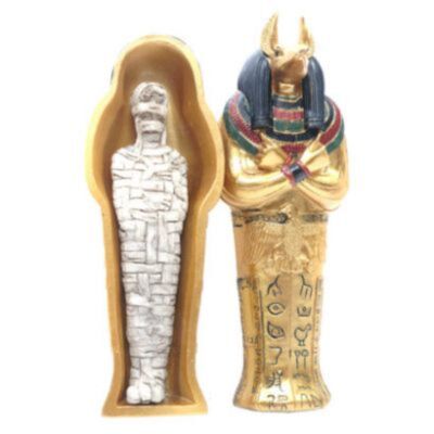 Ägypten -Anubis -Sarkophag mit Mama