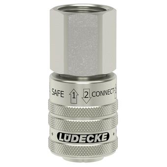 Lüdecke Ludecke Sicherheitskupplung 1 2 Innengewinde Vern.DN7.8 (Euro10)
