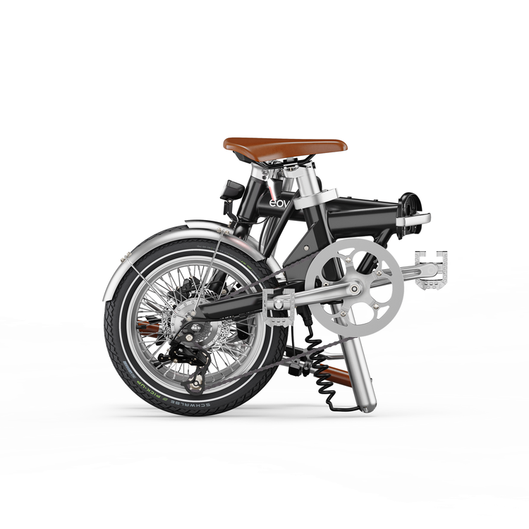 Eovolt Electric Folding Bike Morgen 16 Vintage V3 Schwarz