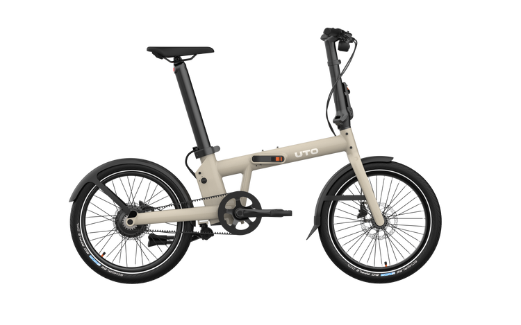 Shimano Uto Electric Folding Bike Pro20 V2 Taupe