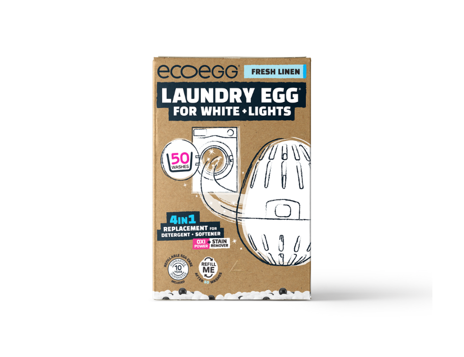 Ecoegg Wasball für Weiß war frisches Leinen 50 Wachse
